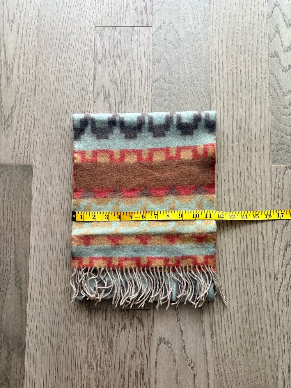Fringed Wool Scarf - Picture 2 of 3